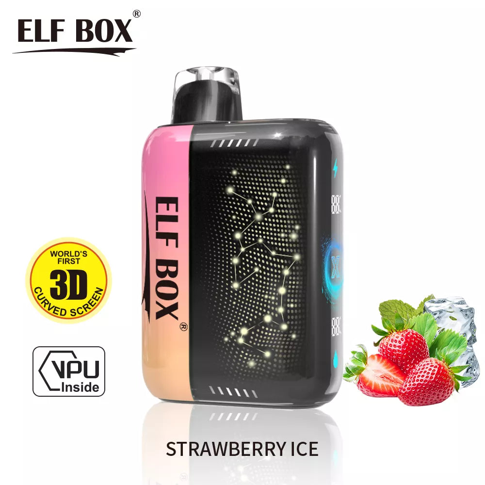 ELF PULSE X 25000 Puffs 5% Nicotine 3D Curved LED Screen BOX - 10 pieces