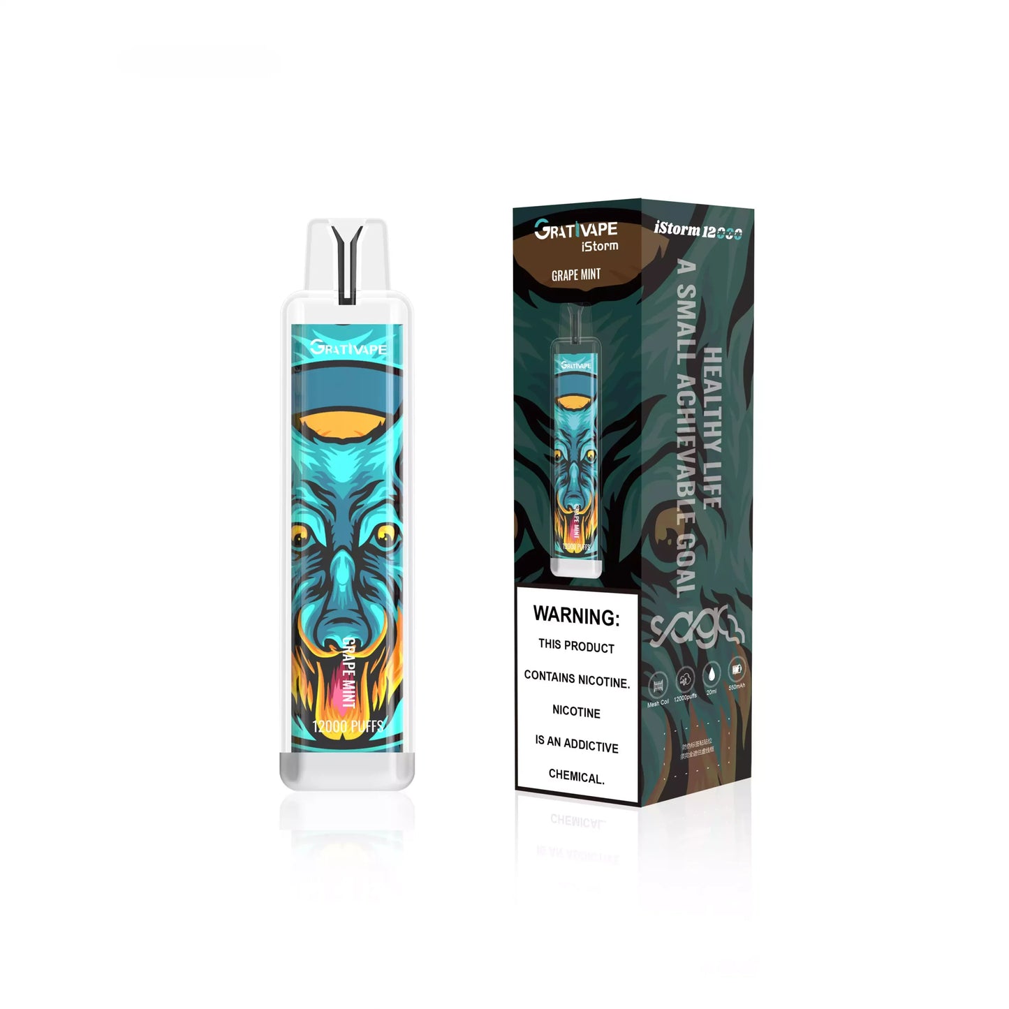 Grativape iStorm 12000 Puffs 5% Nicotine ONE BOX - 10 PIECES