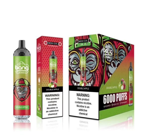 Bang King 6000 Puffs 5% Nicotine Authentic BOX - 10 pieces