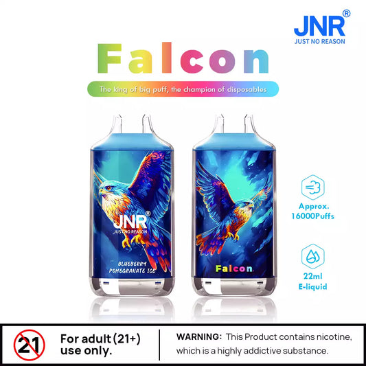 JNR Falcon 16000 Puffs Crystal Craft Dual Mesh 2% Nicotine ONE BOX - 10 PIECES