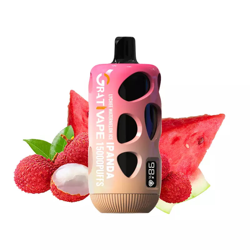 Grativape iPanda 15000 Puffs Digital Screen 5% Nicotine Rechargeable ONE BOX - 10 PIECES