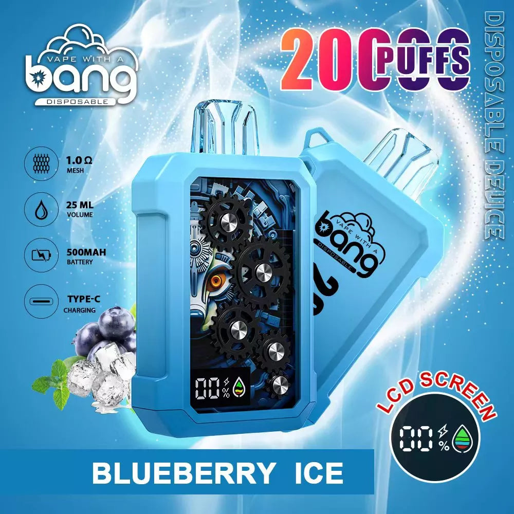 BANG Tick Tock 20000 Puffs 5% Nicotine Rechargeable BOX - 10 pieces