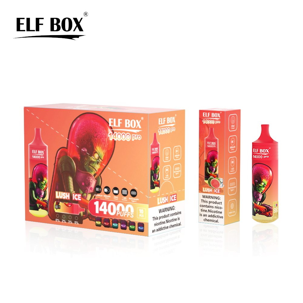 ELF RGB14000 pro 5% Nicotine Rechargeable BOX - 10 pieces