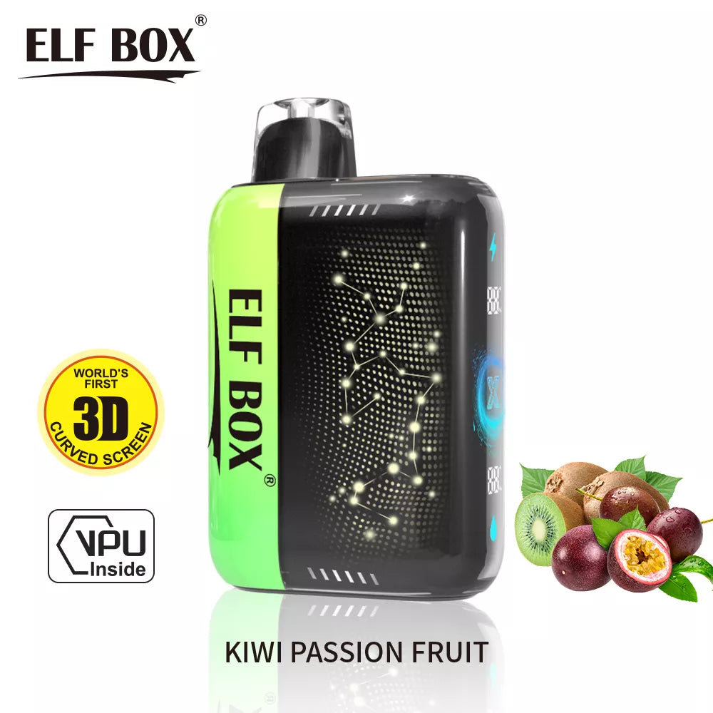 ELF PULSE X 25000 Puffs 5% Nicotine 3D Curved LED Screen BOX - 10 pieces