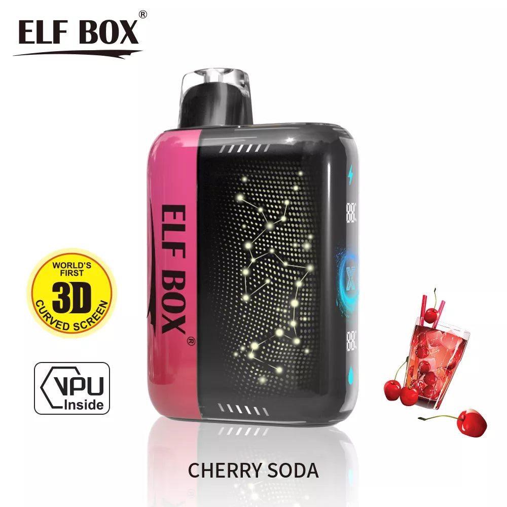 ELF PULSE X 25000 Puffs 5% Nicotine 3D Curved LED Screen BOX - 10 pieces