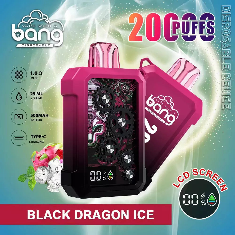 BANG Tick Tock 20000 Puffs 5% Nicotine Rechargeable BOX - 10 pieces