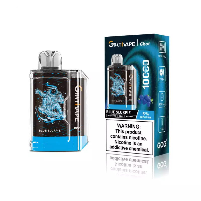 Grativape Gbot 10000 Puffs 5% Nicotine ONE BOX - 10 PIECES