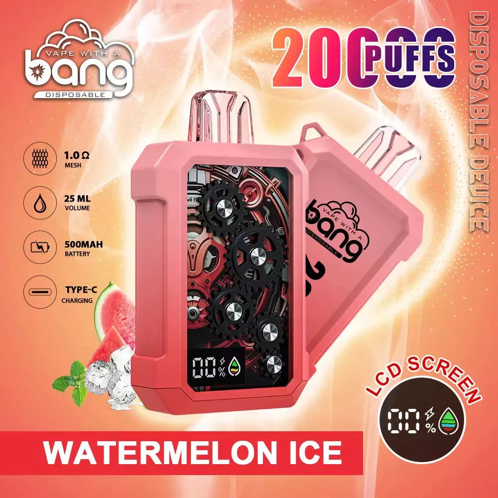 BANG Tick Tock 20000 Puffs 5% Nicotine Rechargeable BOX - 10 pieces