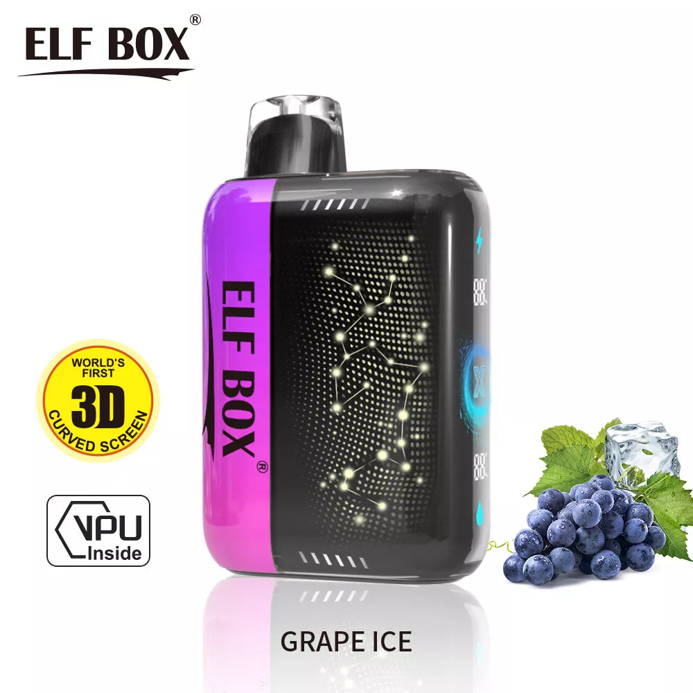 ELF PULSE X 25000 Puffs 5% Nicotine 3D Curved LED Screen BOX - 10 pieces